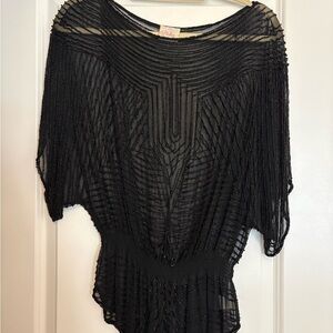Parker Beaded Top in Black